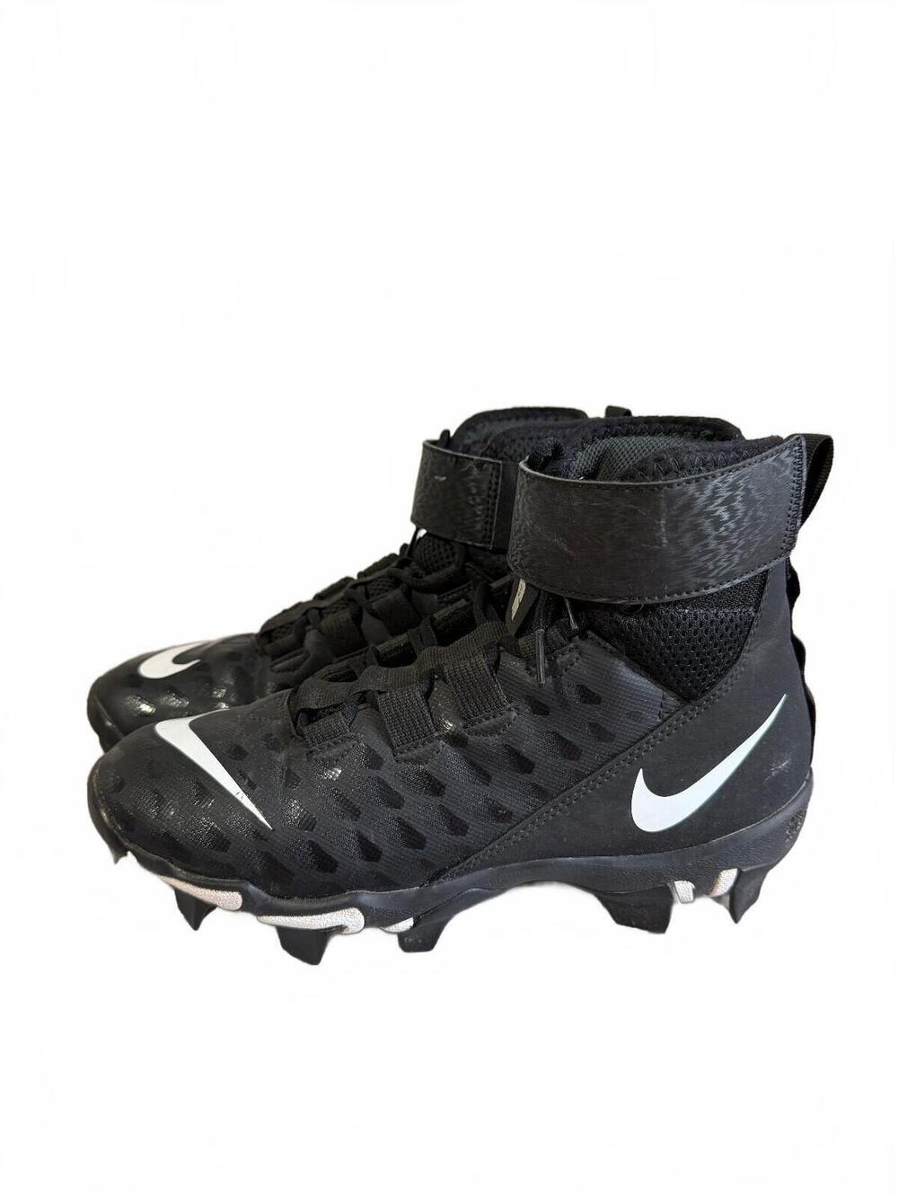 Black Nike Force High-Top Football Cleats Size 7